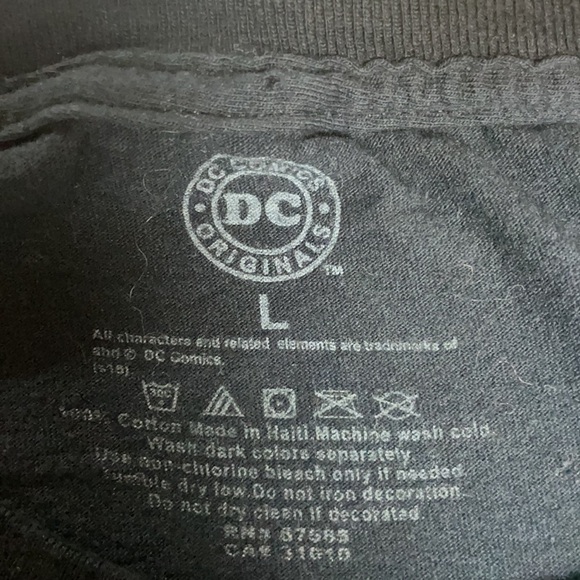 The Jester, DC Comics, men's L Graphic black Tee - Picture 3 of 5